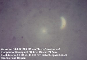 Venus durch den Tasco-Newton